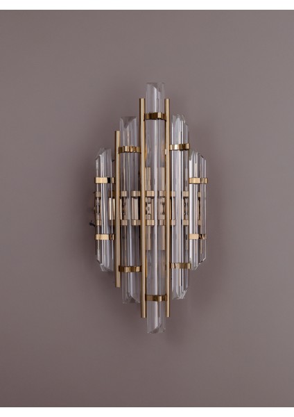 Helena Cam Modern Bal Renk Duvar Aplik