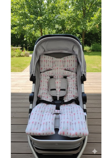 %100 Pamuklu Bebek Arabası Minderi – Bebeğiniz Için Rahat, Yumuşak ve Şık Dokunuş