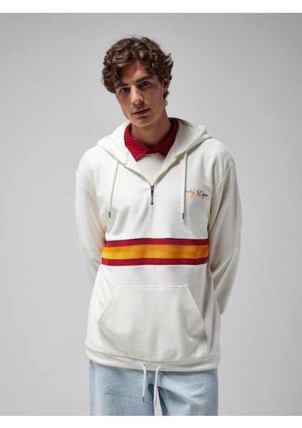 Gsstore x Midground Erkek Fermuarlı Kapüşonlu Sweatshirt E251205