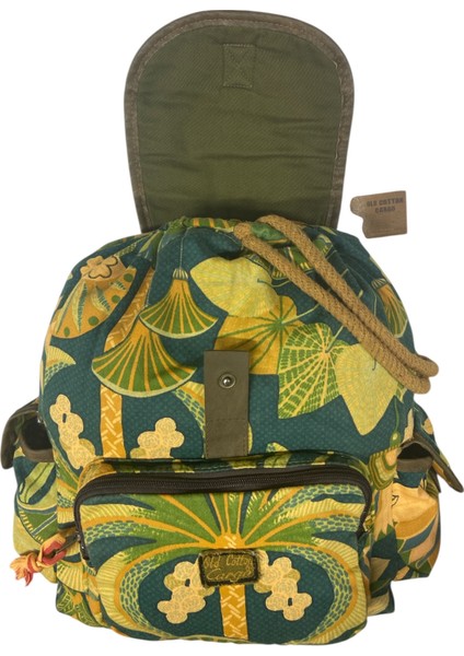 Kaliteli Tek Gözlü Vintage Salaş Disayn Unisex Sırt Günlük Okul Gezi Kamp Trekking Çantası 29CMX36CM