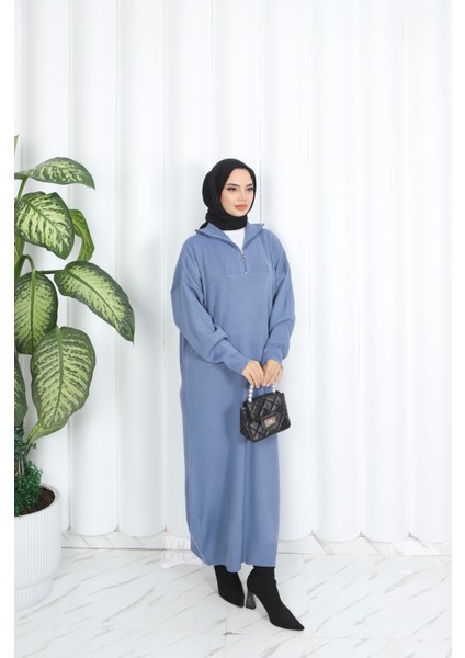 Fitilli Fermuarlı Triko Elbise fiyatları