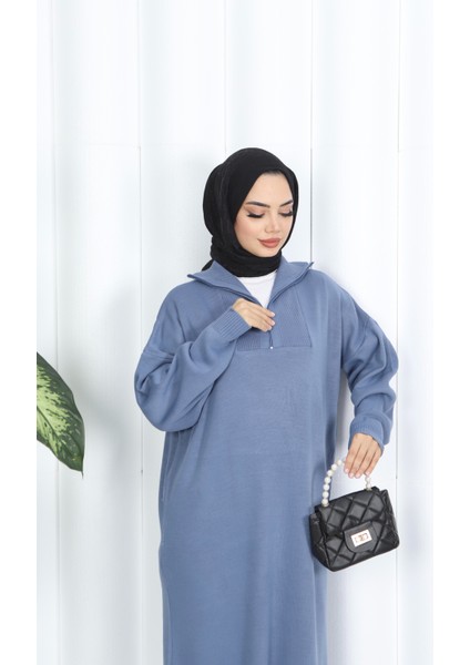 Fitilli Fermuarlı Triko Elbise fırsatları