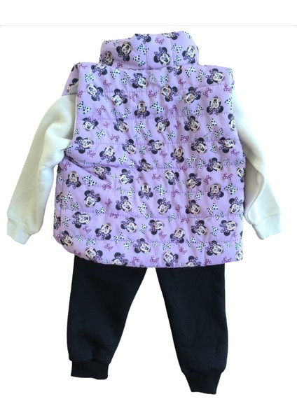 Laura Baby Yelekli Kız Bebek/çocuk 3 Lü Alt Üst Takım modelleri