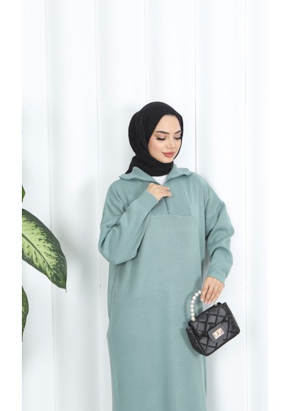 Fitilli Fermuarlı Triko Elbise fırsatları