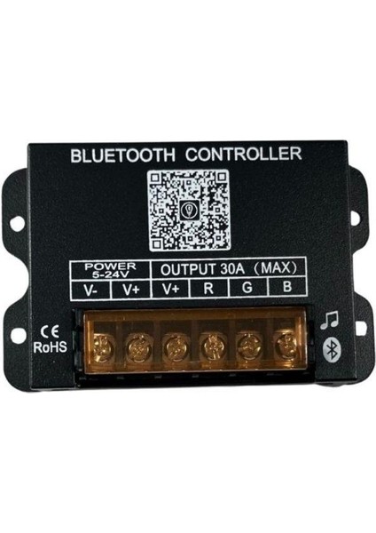 Bluetooth Telefon Kontrollü Rgb Şerit LED Set 5050 Ledli 3çipli 10METRE IP20