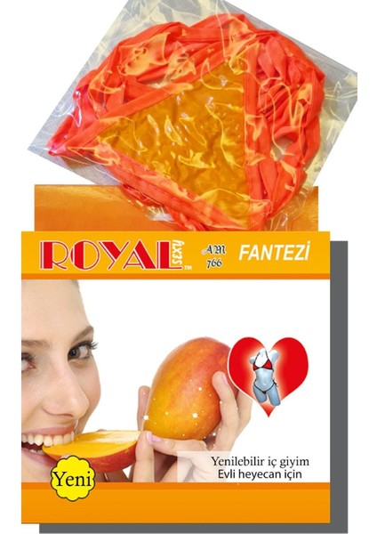 Fantezi Tüketilebilen Yenilebilir Mango Aromalı Iç Çamaşırı Takımı