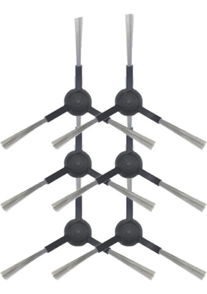 Xiaomi Mop Pro STYJ02YM (Siyah) Uyumlu Yedek Yan Fırça-6 Adet