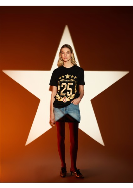 Galatasaray 25 Şampiyonluk T-Shirt E251351-1 fırsatları