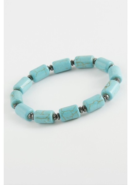 Techmrt Silindir Turkuaz Doğaltaş Bileklik-Turkuaz fiyatları