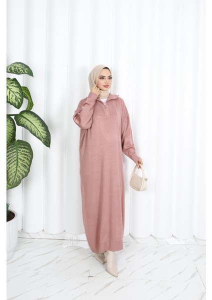 Fitilli Fermuarlı Triko Elbise fiyatları