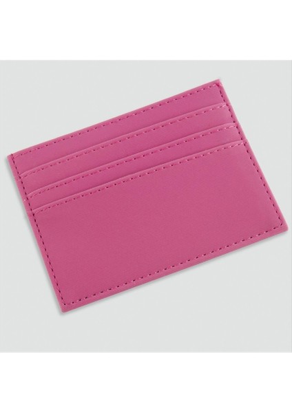 Techmrt Kartlık Deri Cüzdan-Pembe