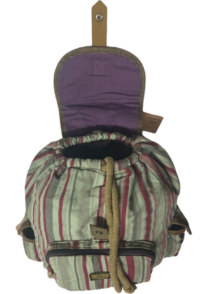 Kaliteli Tek Gözlü Vintage Salaş Disayn Unisex Sırt Günlük Okul Gezi Kamp Trekking Çantası 29CMX36CM