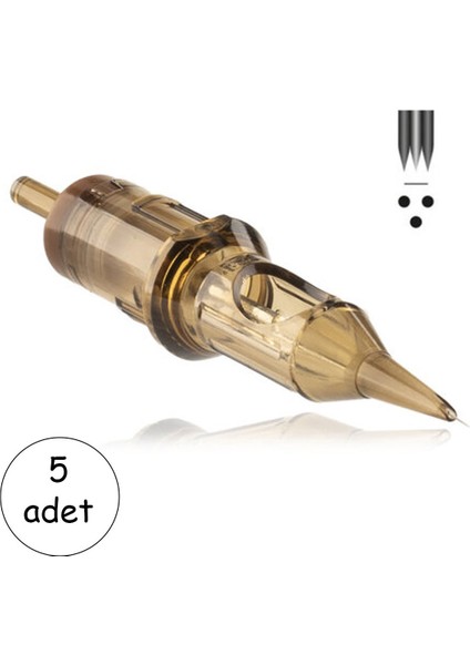 Kartuş Dövme Kalıcı Makyaj Iğnesi 3rl 5’li Set – Çizgi Iğnesi #1203RL Cartridge Tattoo Needle
