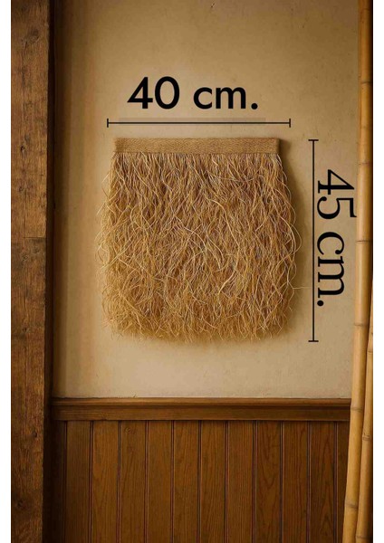 40CM.X45CM. Hasır Püskül Saçak Dekorasyon