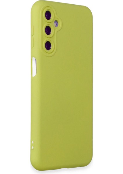 Samsung Galaxy M34 5G Kılıf Nano içi Kadife Silikon - Sarı