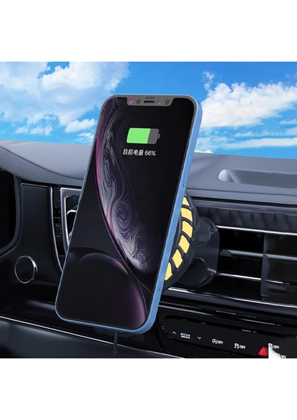 Ally W06 Magsafe Rgb 15W Kablosuz Hızlı Şarj Cihazı ve Araç Içi Telefon Tutuc - M507B598-N57 fiyatları