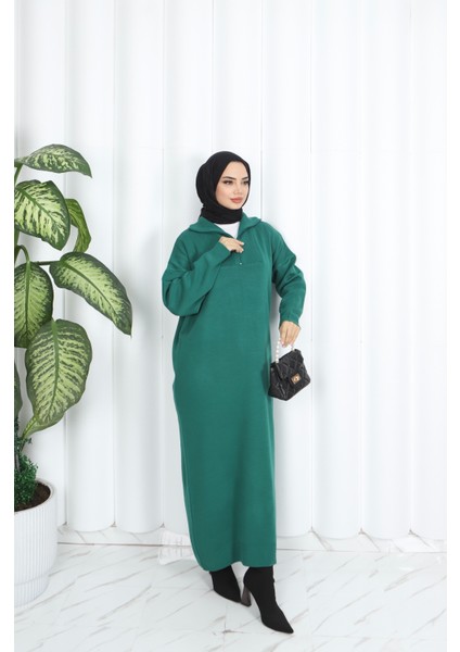 Fitilli Fermuarlı Triko Elbise fiyatları