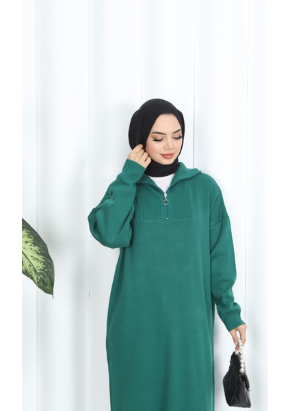 Fitilli Fermuarlı Triko Elbise fırsatları