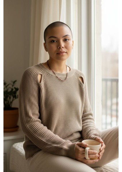 Kahverengi Triko Kazak