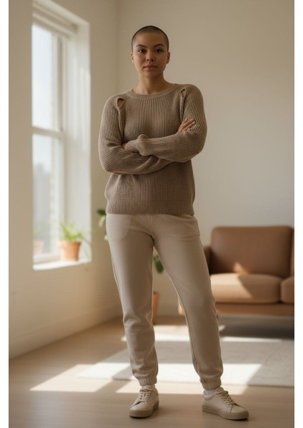 Kahverengi Triko Kazak modelleri