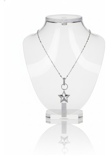 Trend Zirkon Detaylı Kalın Yıldız Kolye fırsatları
