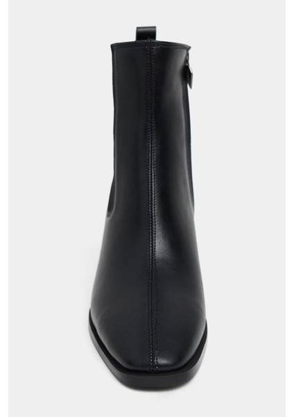 Sirius Siyah Mat Lastik Detay Kadın Topuklu Bot fırsatları