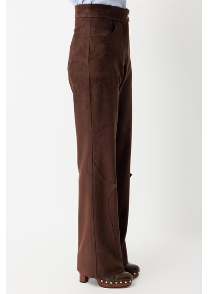 Süet Pantolon Kahve