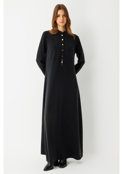Oysh Kumaş Elbise Siyah fırsatları