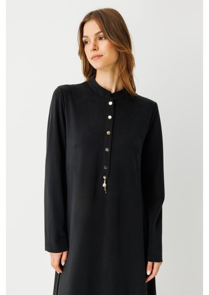 Oysh Kumaş Elbise Siyah indirimleri