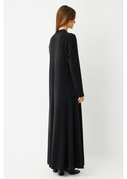 Oysh Kumaş Elbise Siyah