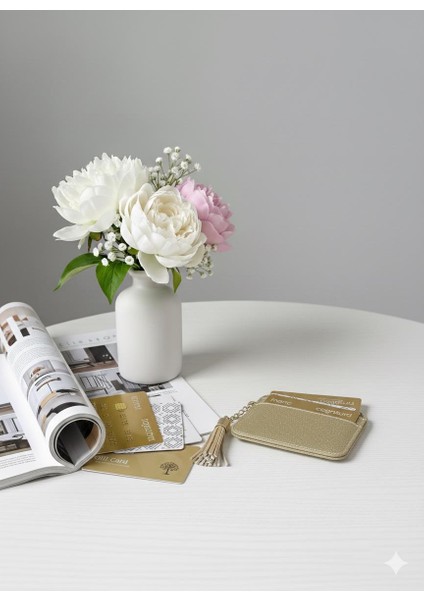 Gold Simli Püsküllü Cüzdan Kartlık fırsatları