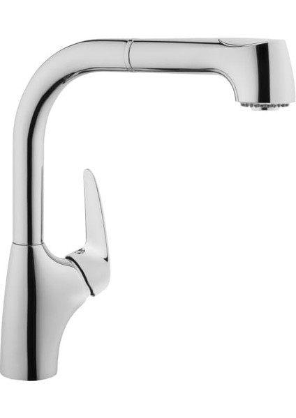 Armix V3 A42151 Pull-Out Eviye Bataryası, El Duşlu, Krom