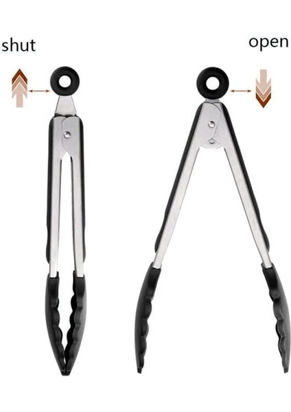 Paslanmaz Çelik Silikon Uclu Maşa Izgara Maşası Yemek Maşası Salata Maşası Tutamak fiyatları