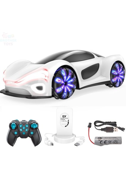 Uzaktan Kumandalı 2.4g Şarjlı Işıklı Müzikli Şarj Istasyonlu Spor Araba