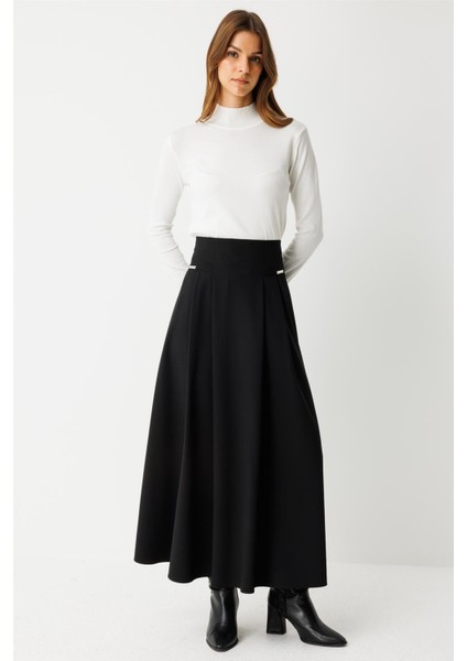 Aksesuar Detaylı Etek Siyah indirimleri