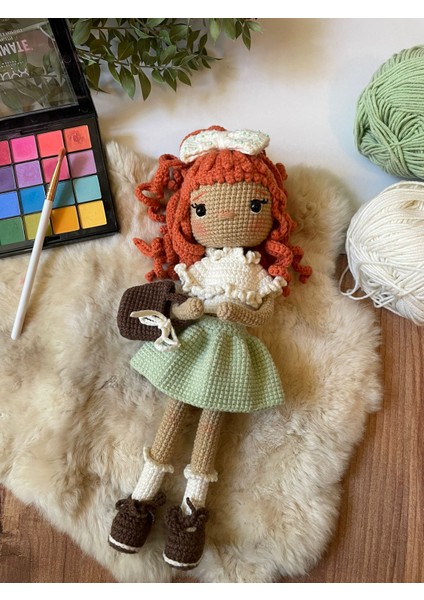 Amigurumi Örgü Oyuncak Bebek(25 Cm) fırsatları
