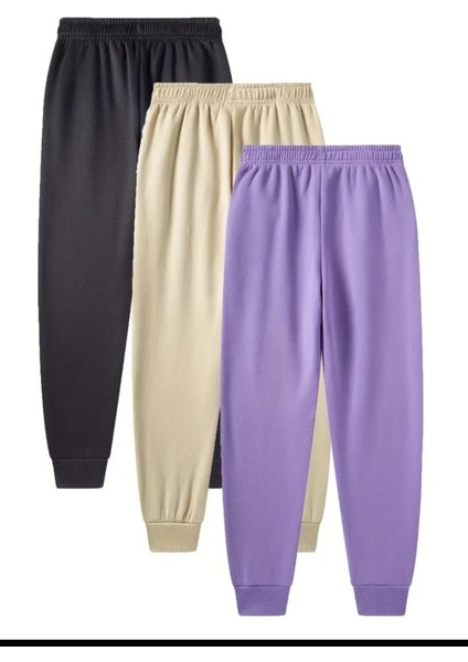 Punıx Kıds Özel Tasarım Kalp Baskılı 3 Iplik Kalın Kışlık Kız Çocuk 3'lü Eşofman Altı fiyatları