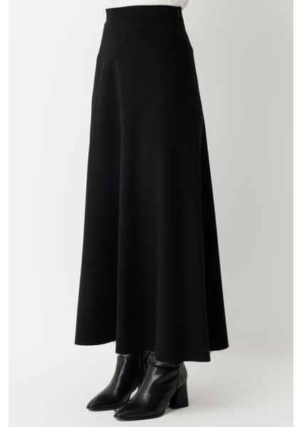 Verev Parça Detaylı Etek Siyah fırsatları