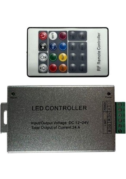 Rf Kumandalı Rgb Şerit LED Set 5050 Ledli 3çipli 5metre IP20