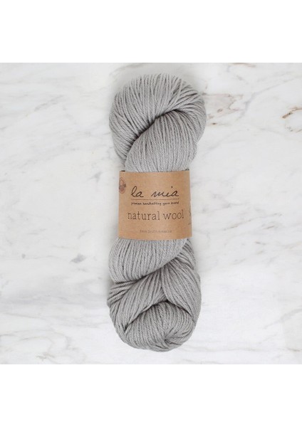 La Mia Natural Wool Gri El Örgü Ipi - L946 - 34396