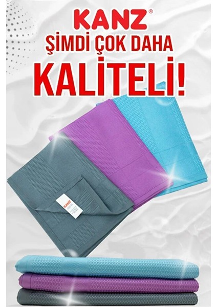 Kanz 3’lü Gerçek Sihirli Mikrofiber Bez Seti – Ultra Emici, Çizmez, Çok Amaçlı Temizlik Bezi (40X60 Cm) indirimleri