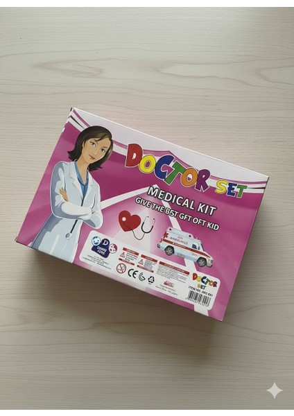 Kız Çocuk Oyuncak Doktor Seti - Pembe Doktor Çantası ve Aksesuarları - Eğitici Meslek Oyunu modelleri