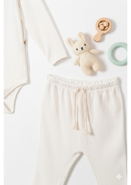 3lü Premium Set %100PAMUK0-3 Ay/24-36 Ay (3 Yaş)Arası Zıbın Çıtçıtlı Body ve Pantolontakımı Unisexkız Erkek Bebek Veçocuk