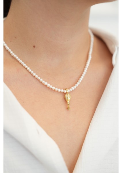 Gerçek Tatlı Su Incili Uçan Balon Kolye