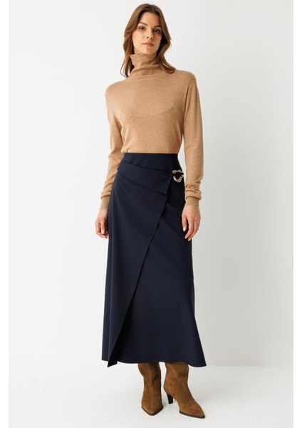 Toka Detaylı Anvelop Kapamalı Etek Laci modelleri