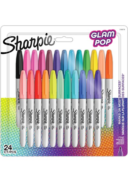 Glam Pop Permanent Markör 24LÜ Bls