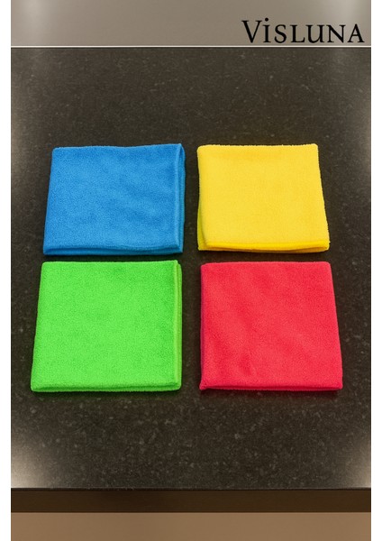 ( 4 Adet ) 30X30'CM Mikrofiber Temizleme Bezi Süper Emici Tüm Yüzeyler Için Koku Yapmaz fiyatları