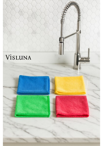 ( 4 Adet ) 30X30'CM Mikrofiber Temizleme Bezi Süper Emici Tüm Yüzeyler Için Koku Yapmaz modelleri