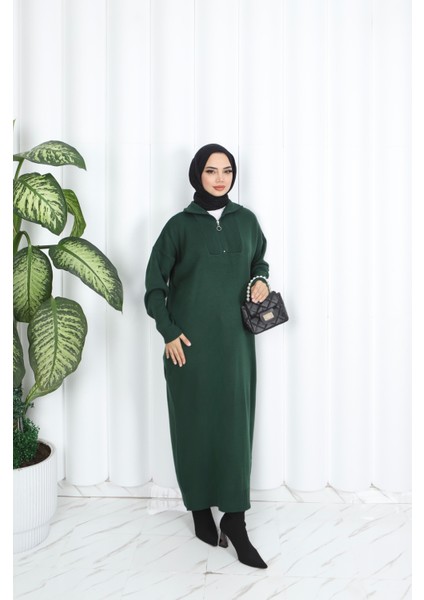 Fitilli Fermuarlı Triko Elbise fiyatları