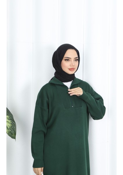 Fitilli Fermuarlı Triko Elbise fırsatları